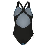 Купальник жіночий BLUE FLOWERS SWIMSUIT V BACK