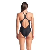 Купальник жіночий BLUE FLOWERS SWIMSUIT V BACK