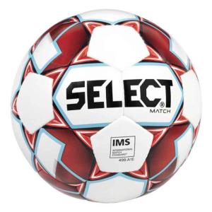 М'яч футбольний Select Match IMS біло-червоний Уні 5