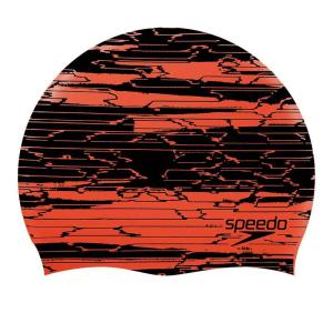 Шапочка для плавання Speedo Slogan Prt Cap Au Black/Orange (8-08385F946)