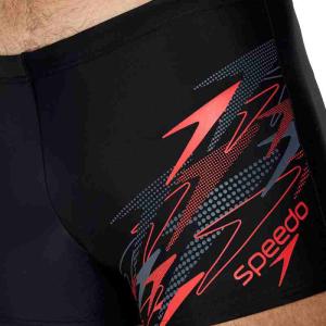 Плавки чоловічі MEDLEY LOGO AQUASHORT BLK/RED