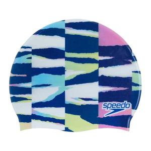 Шапочка для плавання Speedo DIGITAL PRINTED CAP AU WHITE/BLUE