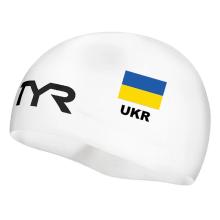 Шапочка для плавання TYR UKR Racing, White