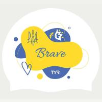 Шапочка для плавання WHITE TYR UA BRAVE