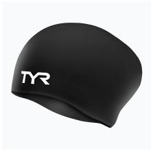 Шапочка для плавання TYR Long Hair Wrinkle Free Silicone Cap, Black (LCSL-001)