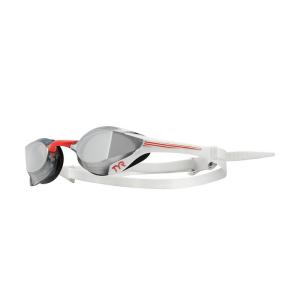 Окуляри для плавання TYR Tracer-X Elite Mirrored Racing, Silver/Red (LGTRXELM-717)